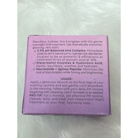 Glow Recipe Watermelon Glow AHA Night Treatment 60ml/ 2.02 fl.oz‎ BNIB - Picture 6 of 8